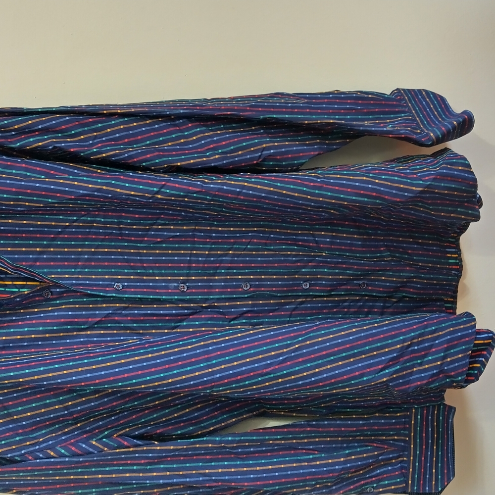 Colorful Striped Button-Up Shirt - Picture 3 of 10